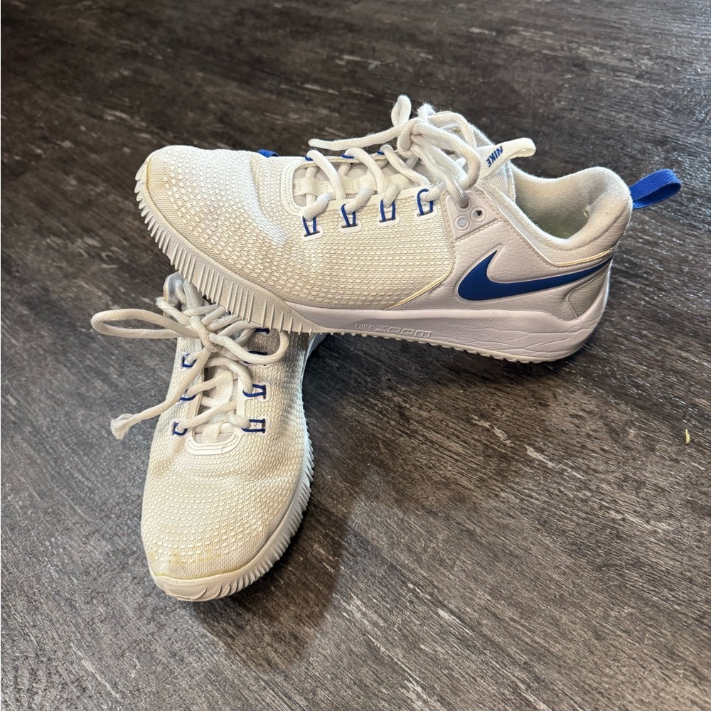 Nike White and Blue HyperAce size 9.5